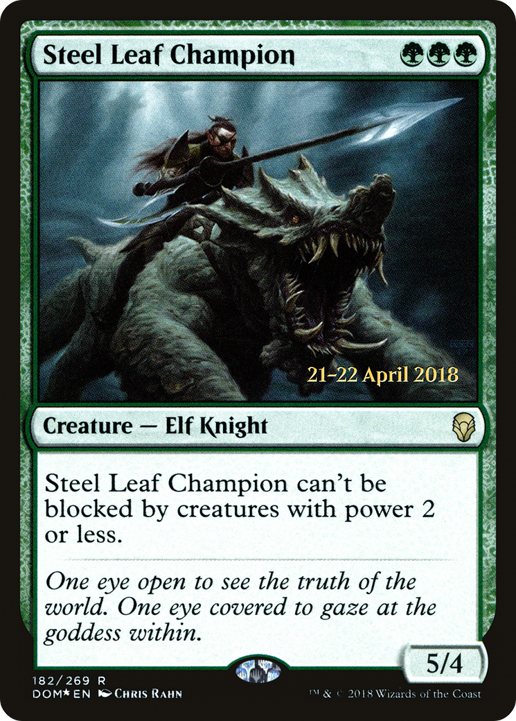 Steel Leaf Champion - Prerelease Promo [PDOM-182s]