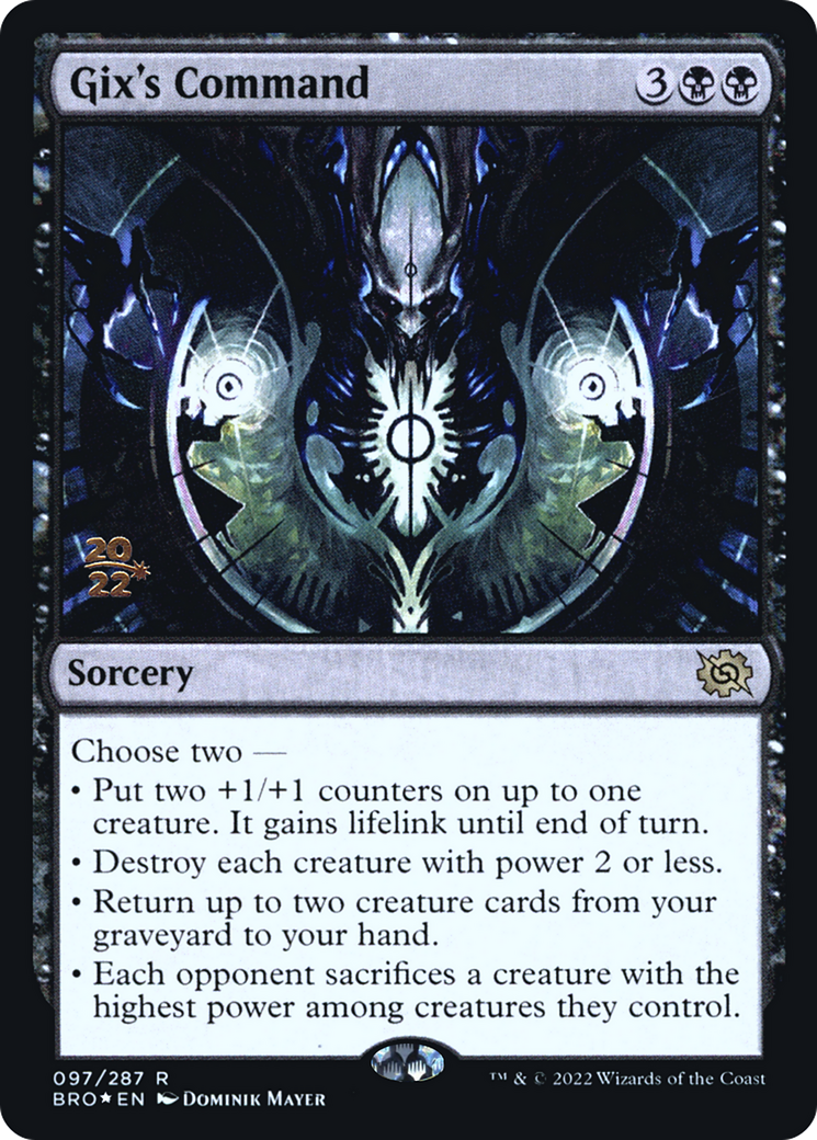 Gix's Command - Prerelease Promo [PBRO-97s]