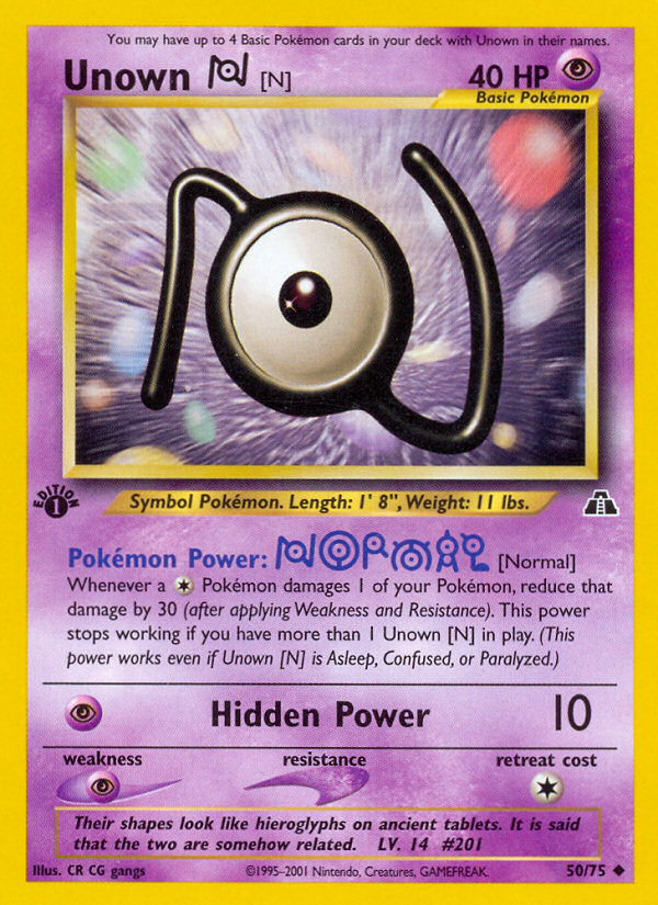 Unown [N] [NEO2-50]