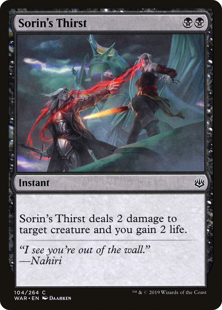 Sorin's Thirst [WAR-104]