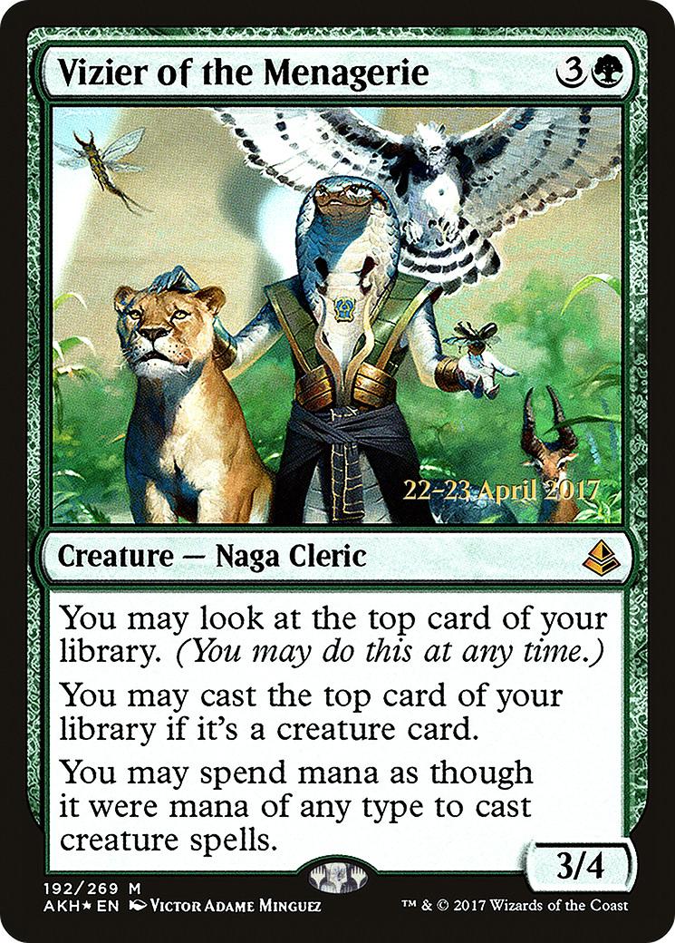 Vizier of the Menagerie - Prerelease Promo [PAKH-192s]
