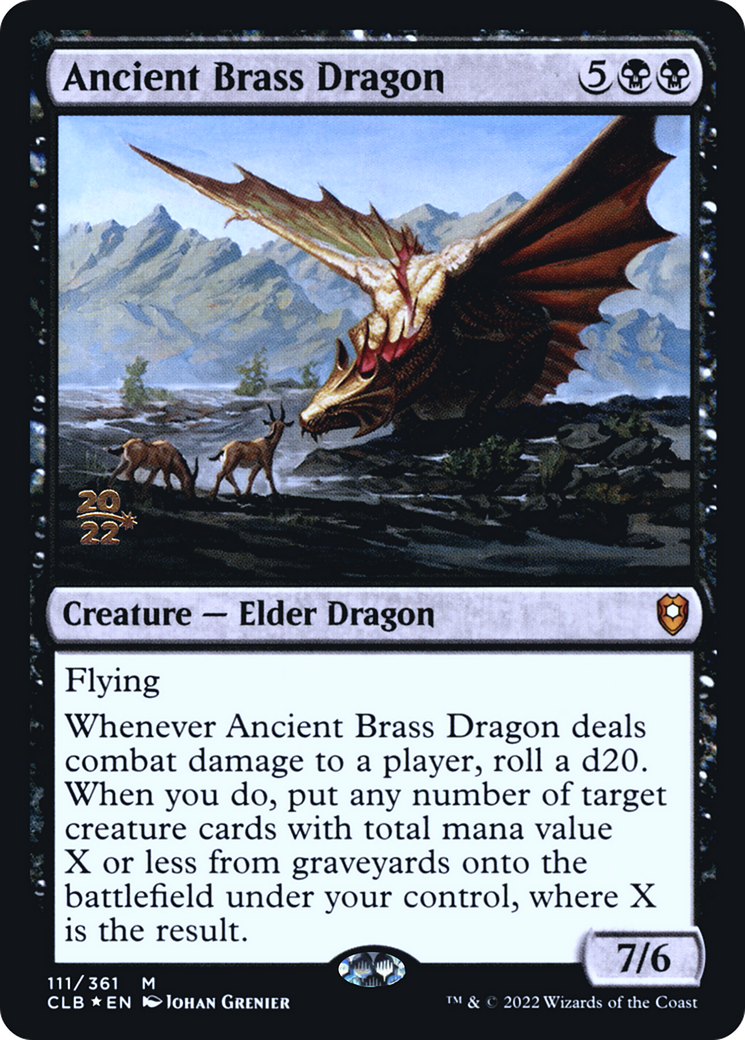 Ancient Brass Dragon - Prerelease Promo [PCLB-111s]