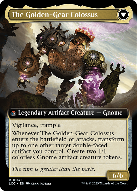 Tetzin, Gnome Champion // The Golden-Gear Colossus - Extended Art [LCC-31]