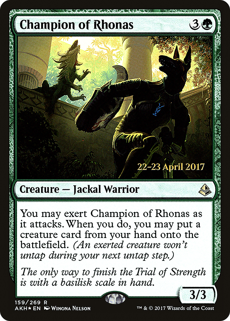 Champion of Rhonas - Prerelease Promo [PAKH-159s]