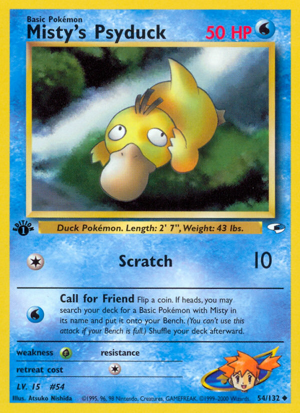 Misty's Psyduck [GYM1-54]