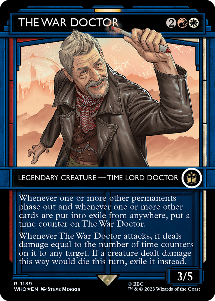 The War Doctor - Borderless - Showcase - Surge Foil [WHO-1139]