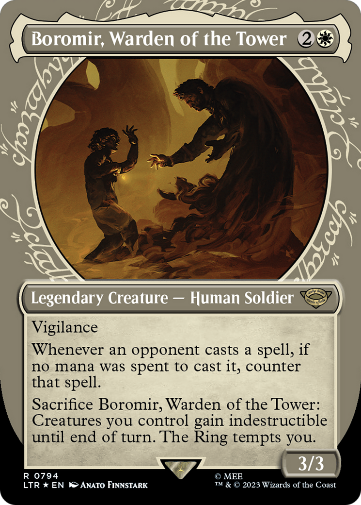 Boromir, Warden of the Tower - Borderless - Showcase - Surge Foil [LTR-794]