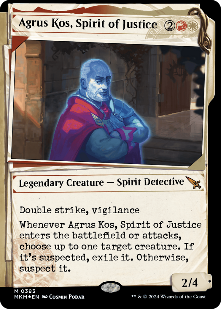 Agrus Kos, Spirit of Justice - Dossier Showcase [MKM-383]