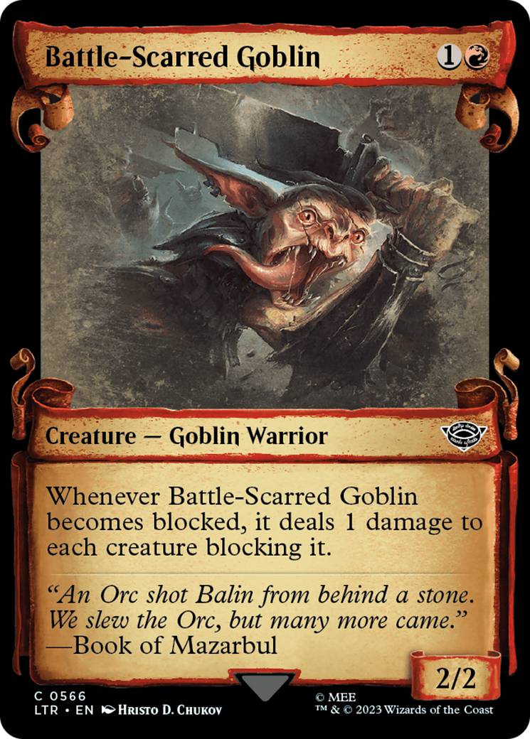 Battle-Scarred Goblin - Scroll Showcase [LTR-566]