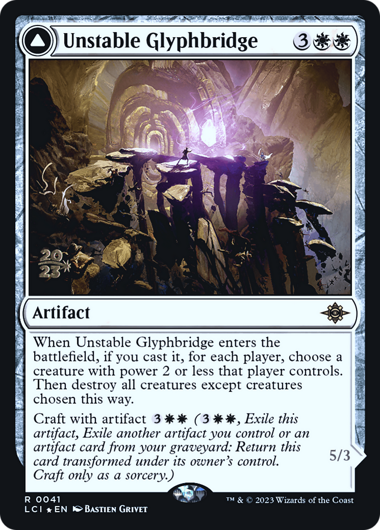 Unstable Glyphbridge // Sandswirl Wanderglyph - Prerelease Promo [PLCI-41s]