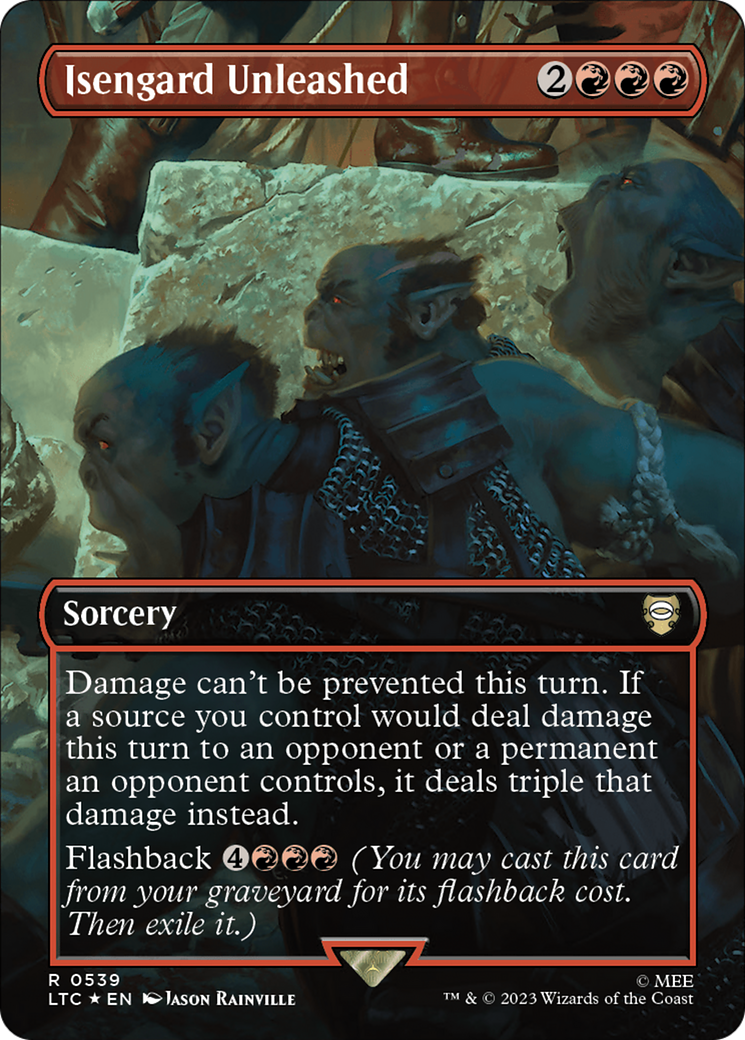 Isengard Unleashed - Borderless - Surge Foil [LTC-539]