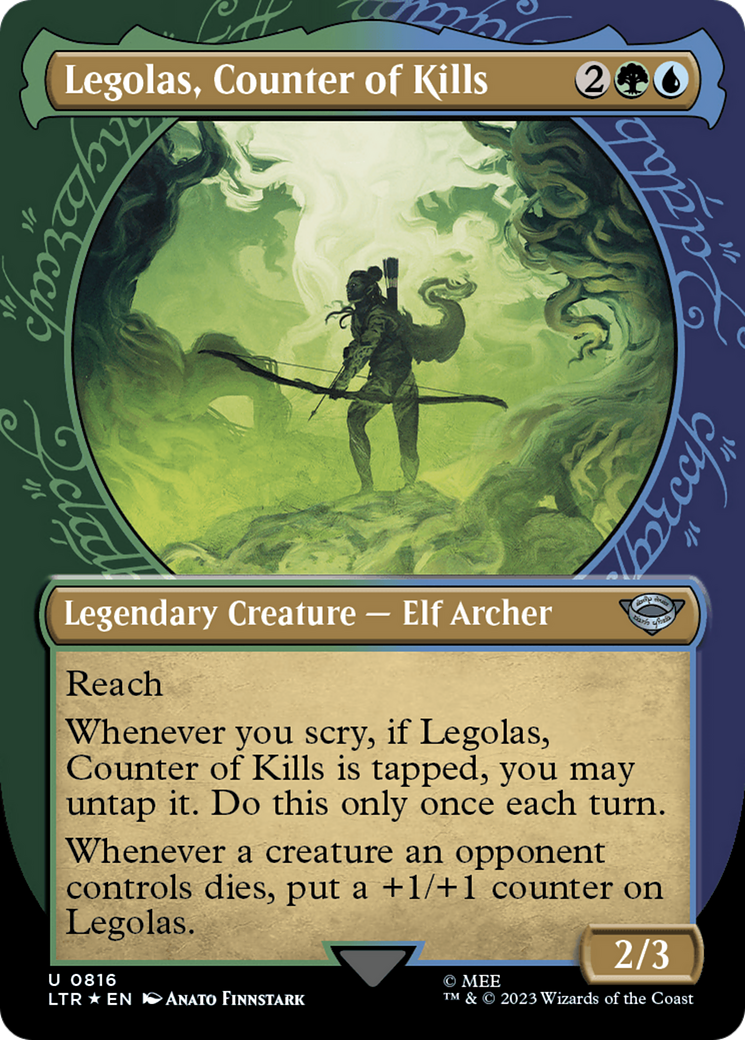 Legolas, Counter of Kills - Borderless - Showcase - Surge Foil [LTR-816]