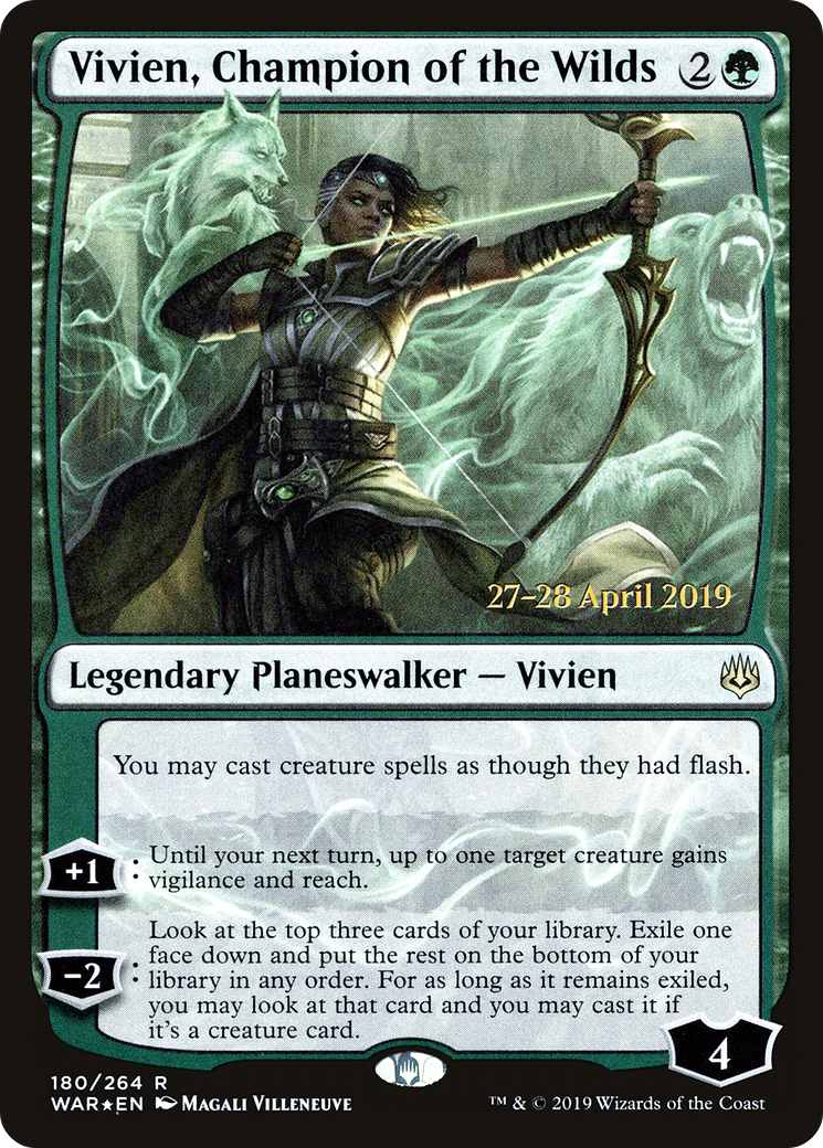 Vivien, Champion of the Wilds - Prerelease Promo [PWAR-180s]
