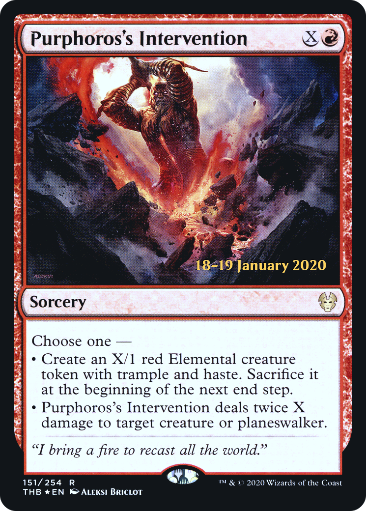 Purphoros's Intervention - Prerelease Promo [PTHB-151s]