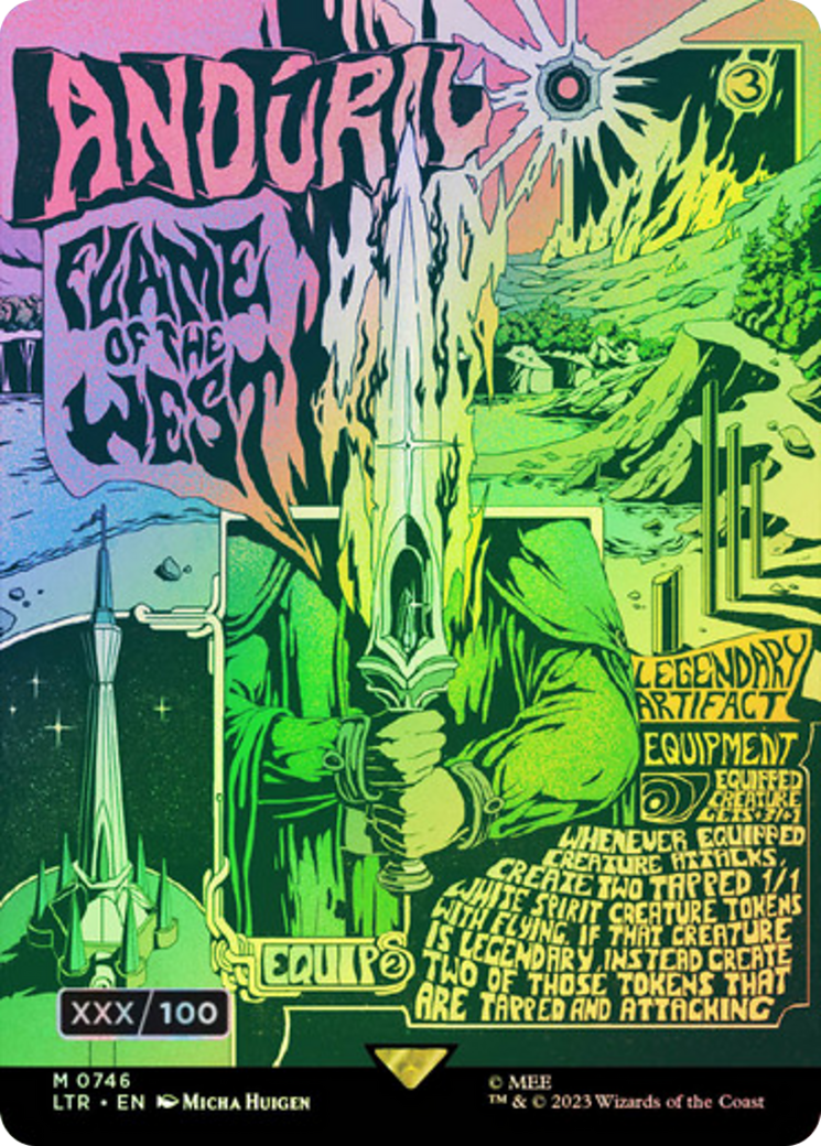 Andúril, Flame of the West - Borderless - Serialized - Full Art [LTR-746z]