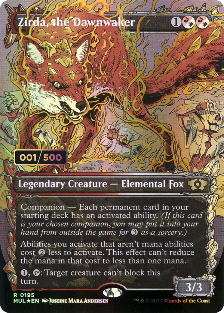 Zirda, the Dawnwaker - Borderless - Showcase - Serialized - Full Art [MUL-195z]