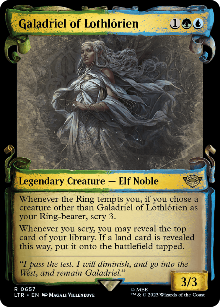 Galadriel of Lothlórien - Scroll Showcase [LTR-657]