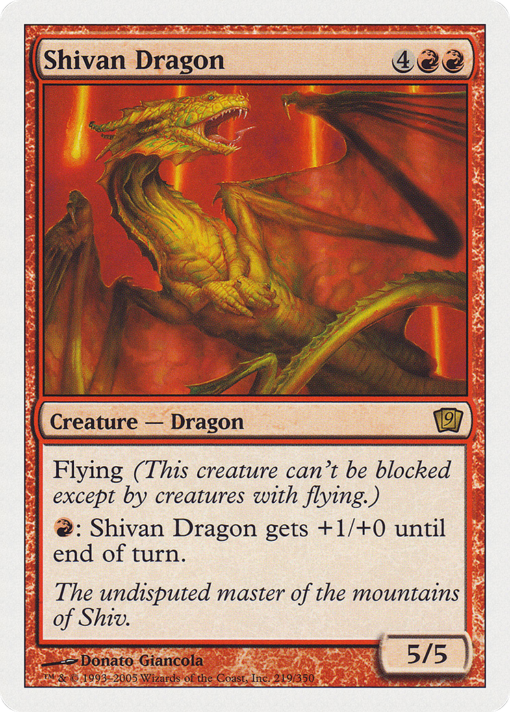 Shivan Dragon [9ED-219]