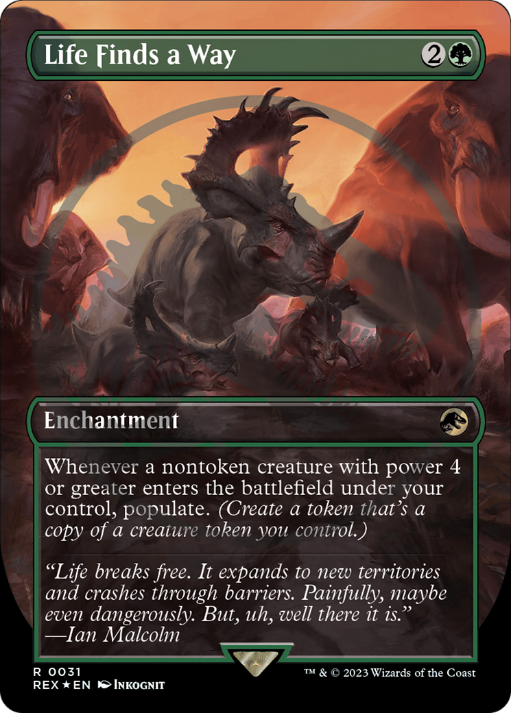Life Finds a Way - Borderless - Embossed [REX-31]