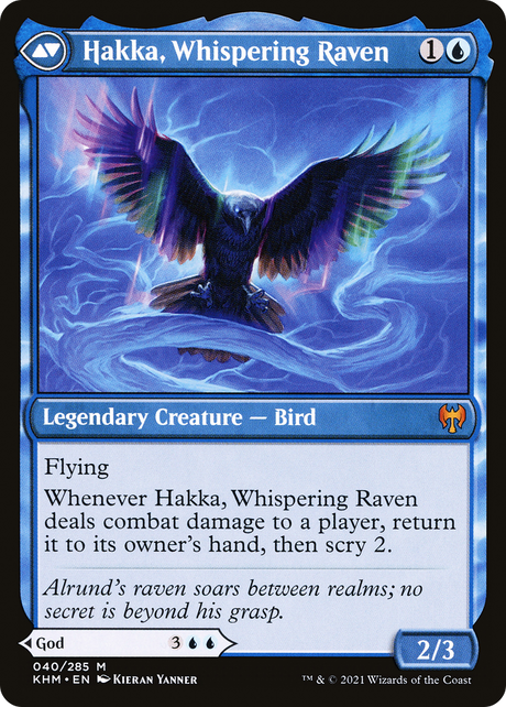 Alrund, God of the Cosmos // Hakka, Whispering Raven [KHM-40]