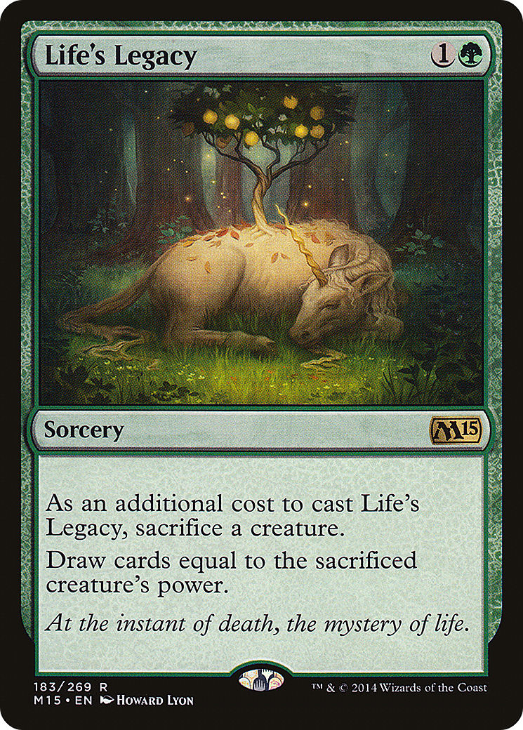 Life's Legacy [M15-183]