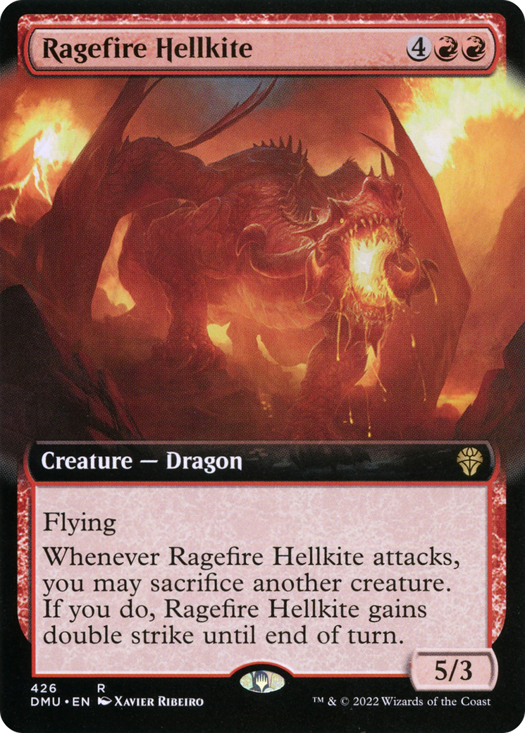 Ragefire Hellkite - Extended Art [DMU-426]