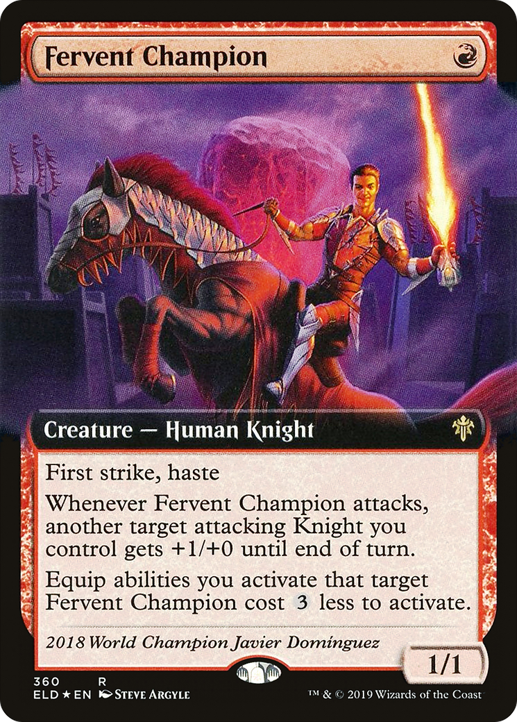 Fervent Champion - Extended Art [ELD-360]