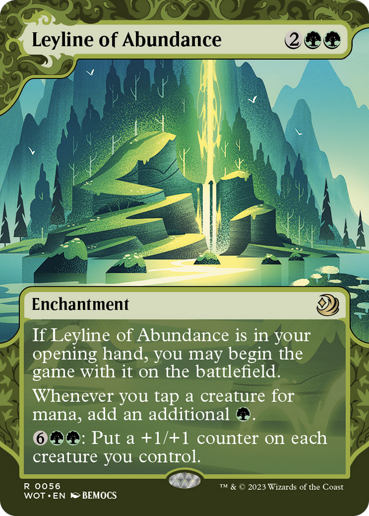Leyline of Abundance - Borderless - Showcase [WOT-56]
