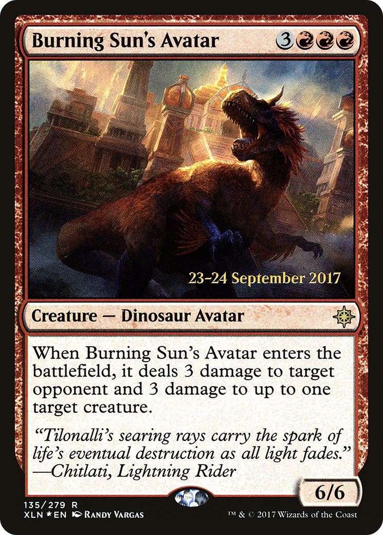 Burning Sun's Avatar - Prerelease Promo [PXLN-135s]