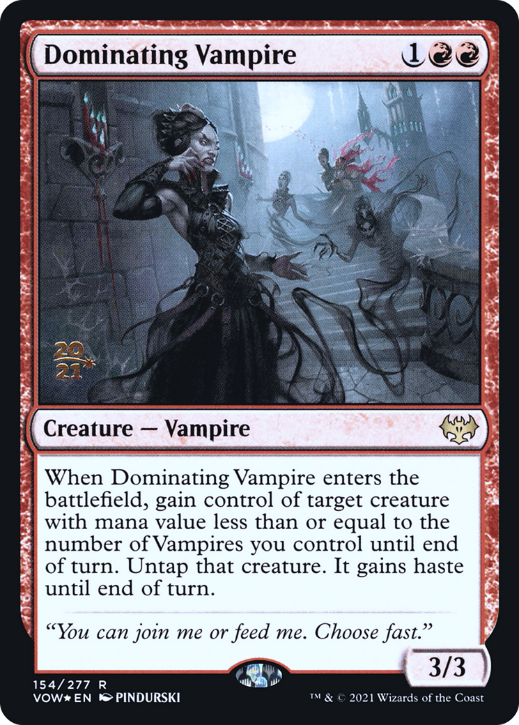Dominating Vampire - Prerelease Promo [PVOW-154s]