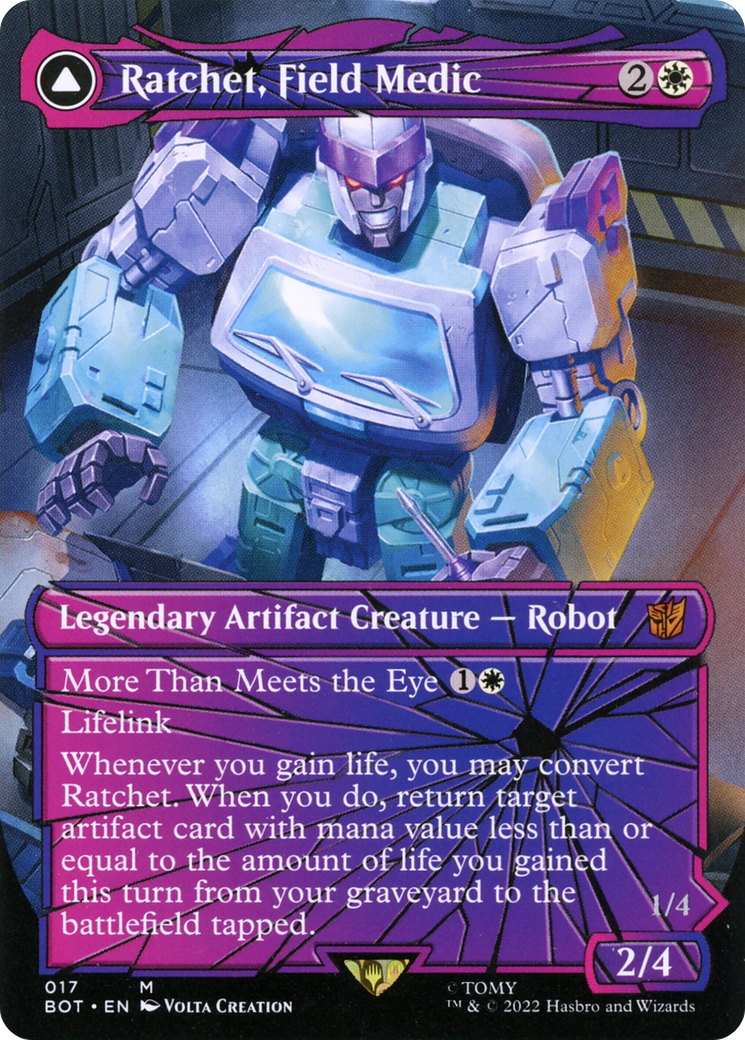 Ratchet, Field Medic // Ratchet, Rescue Racer - Borderless [BOT-17]