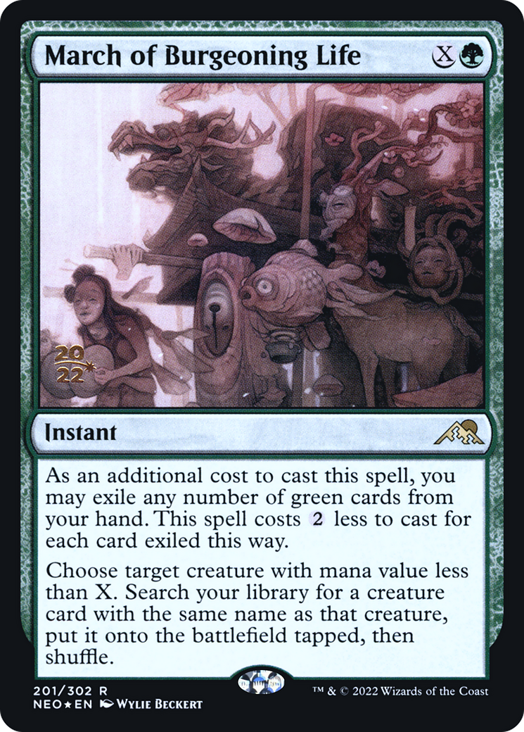 March of Burgeoning Life - Prerelease Promo [PNEO-201s]