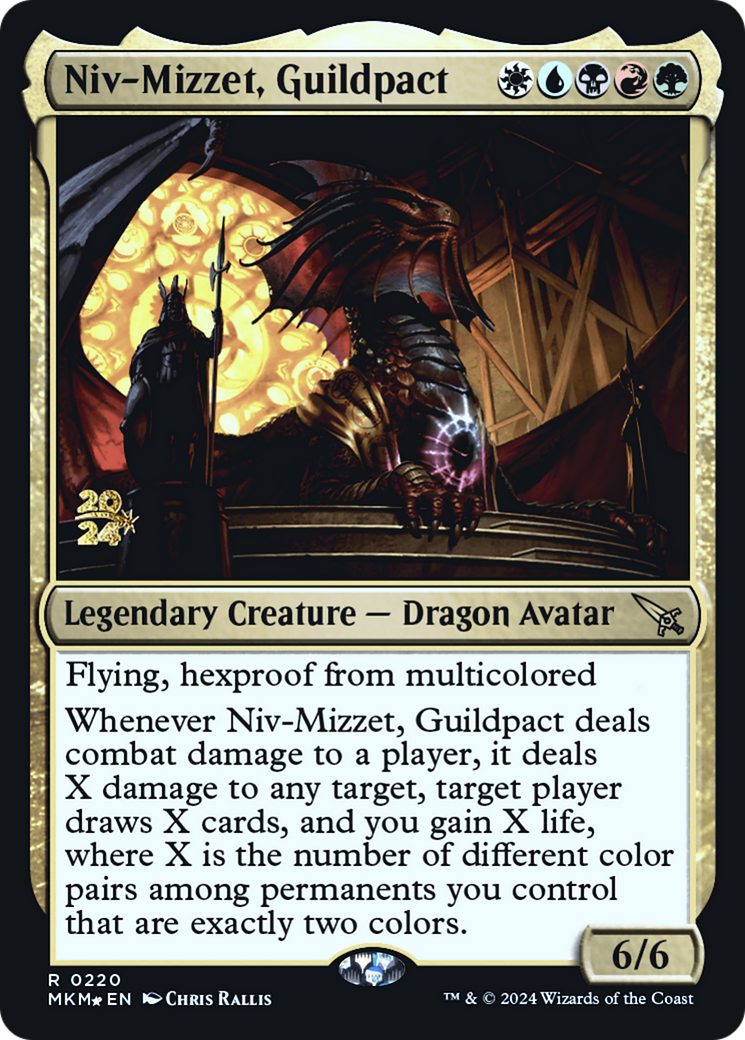 Niv-Mizzet, Guildpact - Prerelease Promo [PMKM-220s]
