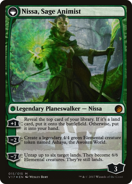 Nissa, Vastwood Seer // Nissa, Sage Animist [V17-15]