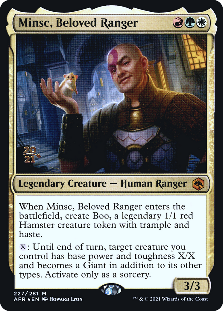 Minsc, Beloved Ranger - Prerelease Promo [PAFR-227s]