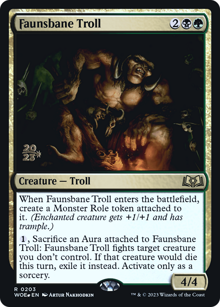 Faunsbane Troll - Prerelease Promo [PWOE-203s]