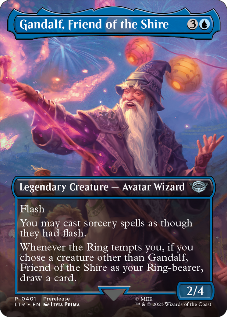 Gandalf, Friend of the Shire - Borderless - Prerelease Promo [LTR-401]