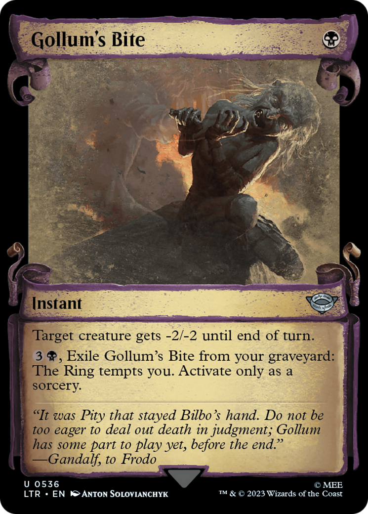Gollum's Bite - Scroll Showcase [LTR-536]