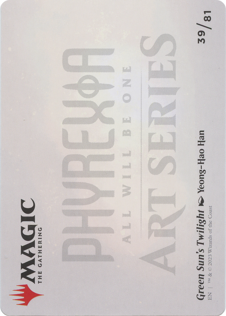 Green Sun's Twilight // Green Sun's Twilight [AONE-39]