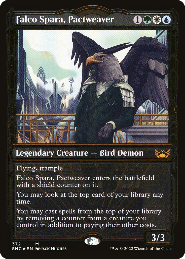 Falco Spara, Pactweaver - Showcase - Gilded Foil [SNC-372]