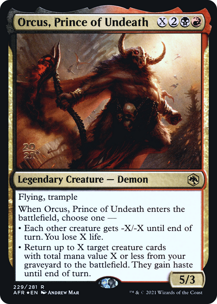 Orcus, Prince of Undeath - Prerelease Promo [PAFR-229s]
