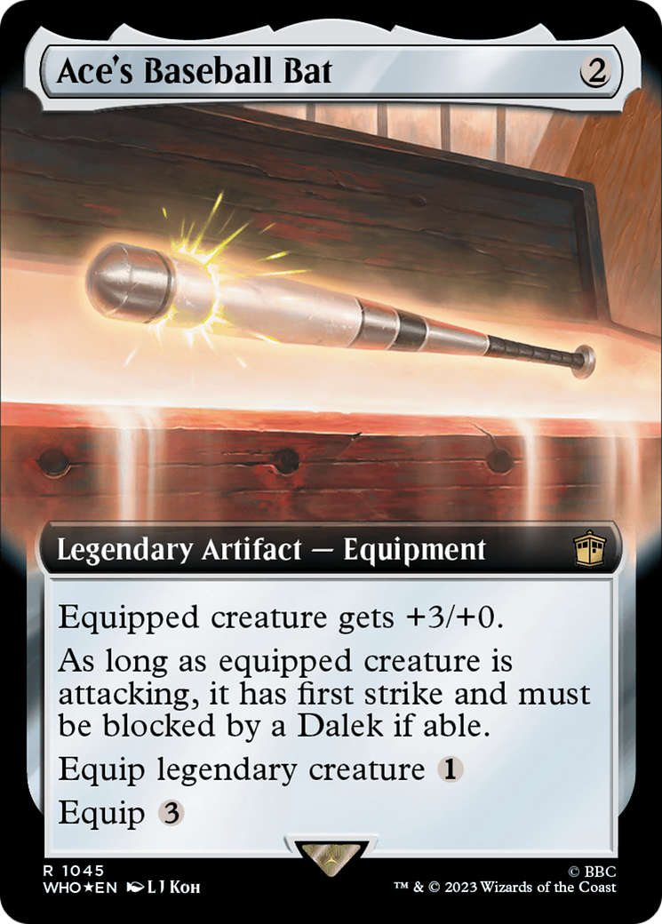 Ace's Baseball Bat - Extended Art - Surge Foil [WHO-1045]