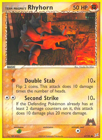 Team Magma's Rhyhorn [EX4-67]