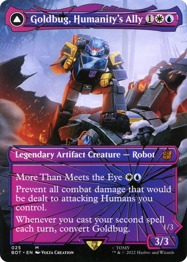 Goldbug, Humanity's Ally // Goldbug, Scrappy Scout - Borderless [BOT-25]