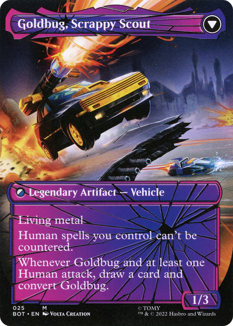 Goldbug, Humanity's Ally // Goldbug, Scrappy Scout - Borderless [BOT-25]