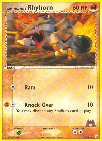 Team Magma's Rhyhorn [EX4-68]