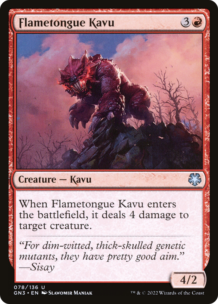 Flametongue Kavu [GN3-78]