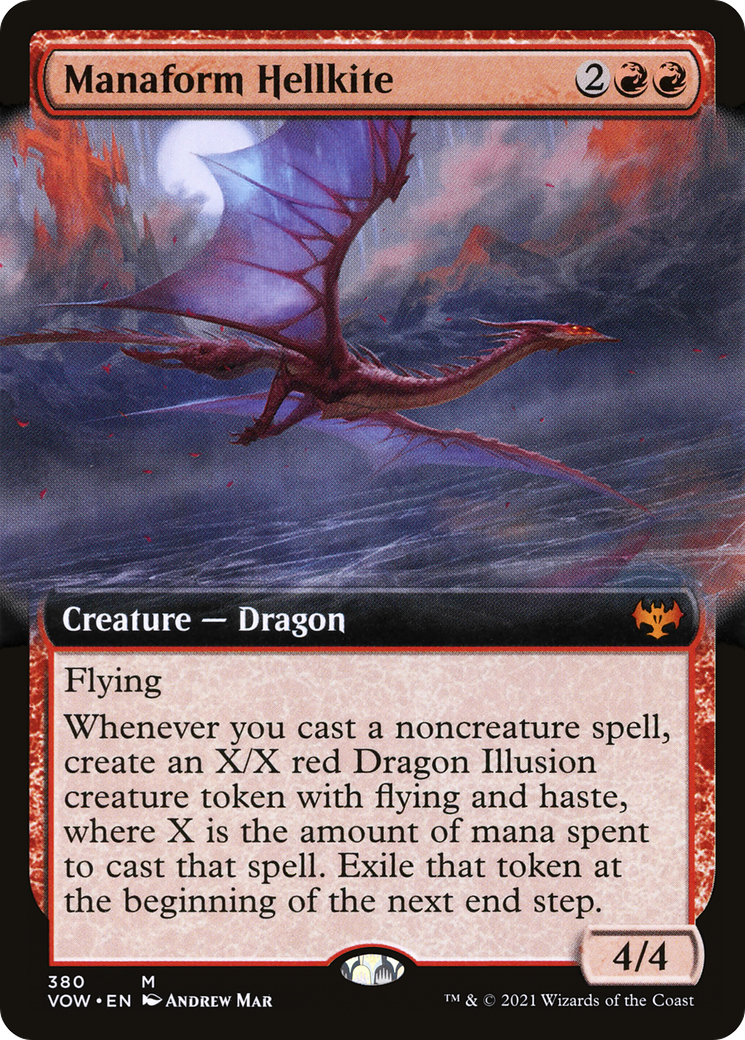 Manaform Hellkite - Extended Art [VOW-380]