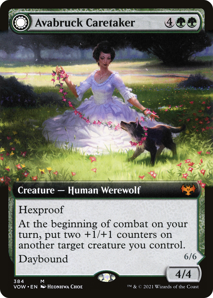 Avabruck Caretaker // Hollowhenge Huntmaster - Extended Art [VOW-384]