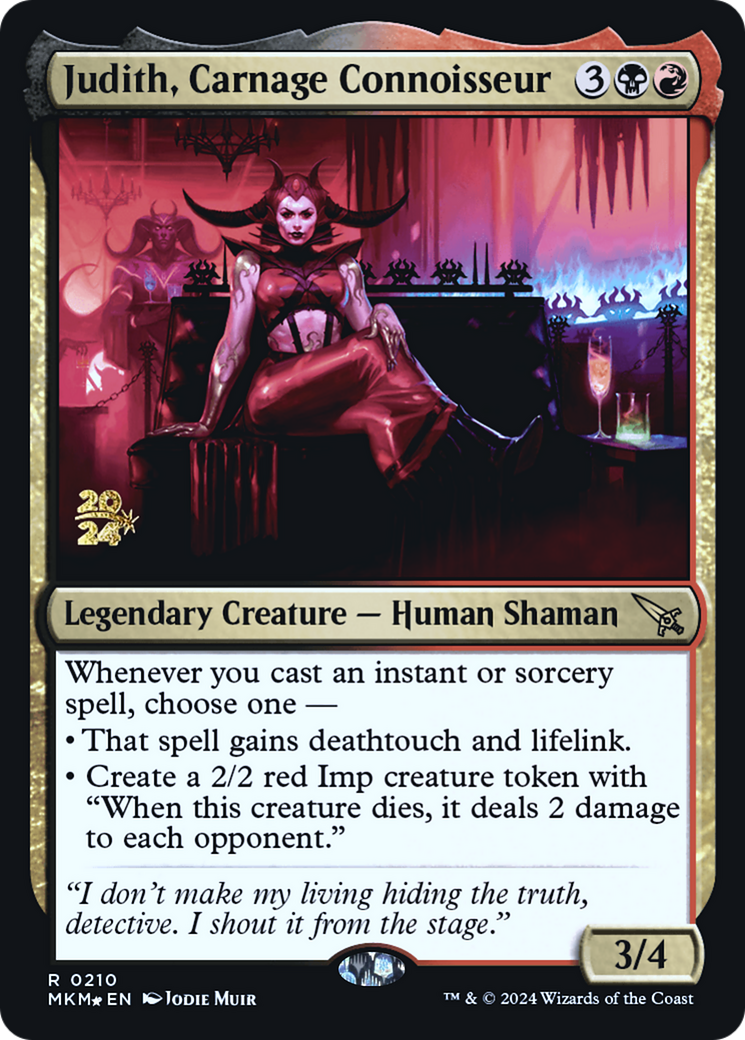 Judith, Carnage Connoisseur - Prerelease Promo [PMKM-210s]